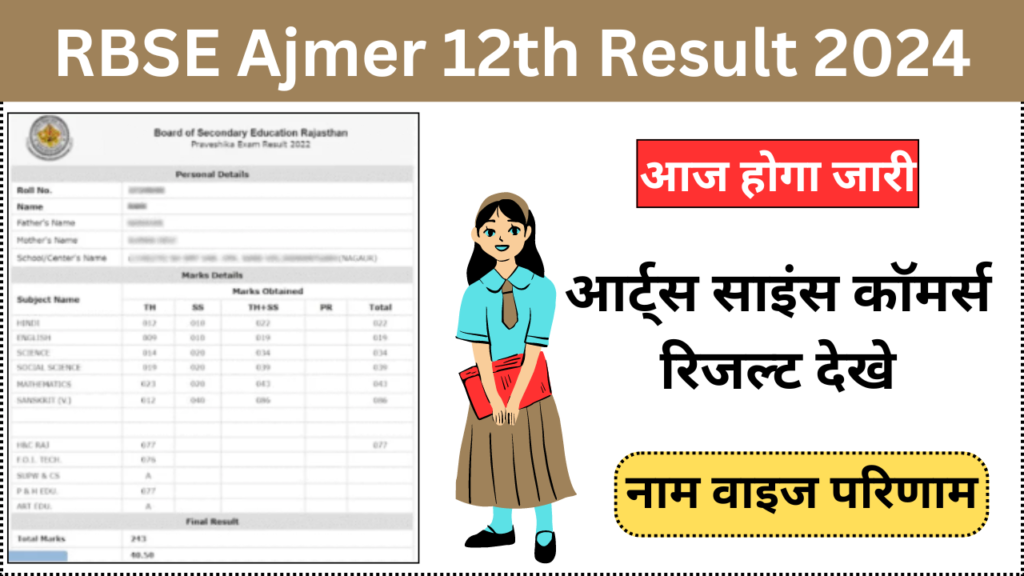 Rajasthan Board 12th Result 2024