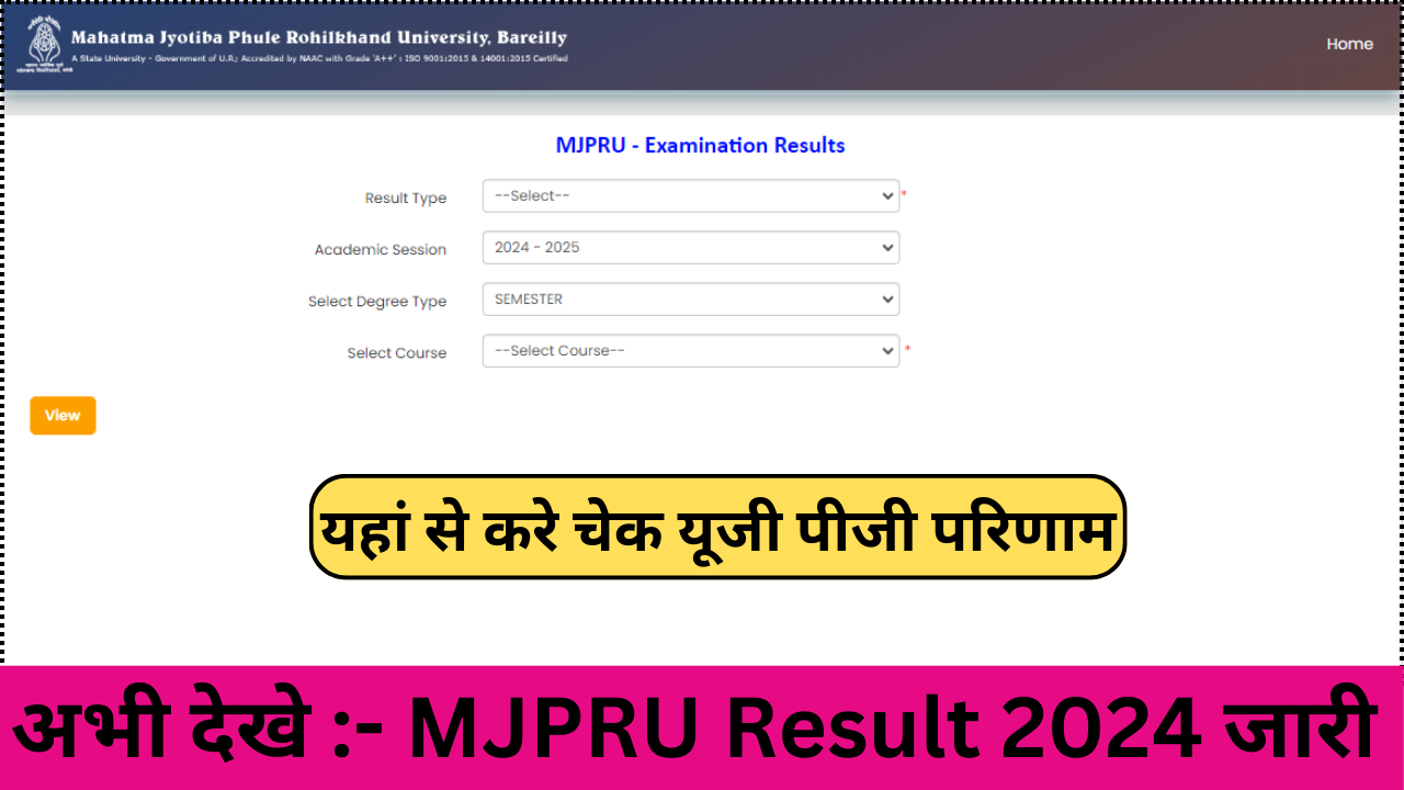 MJPR Result 2024